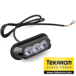 STROBOSCOP 3 led-uri lumina portocalie