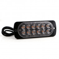 STROBOSCOP SLIM 12 led-uri lumina portocalie