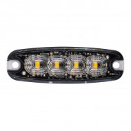 STROBOSCOP SLIM 4 led-uri lumina portocalie