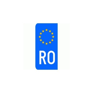 Autocolant RO EU pentru numar