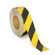 Banda adeziva antialunecare negru/galben 5cm X 5m