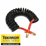FURTUN AER NEGRU CU MANSOANE ROSII M16 - 7.5M