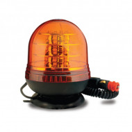 Girofar auto 12V/24V orange cu 18 LED-uri de 3W
