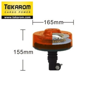 Girofar auto cu efect stroboscopic 12V/24V orange cu 40 LED-uri (necesita suport tubular)