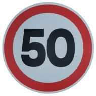 Indicator limitare viteza autocolant 50 km/ora
