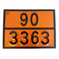 Placa ADR aluminiu - 90/3363
