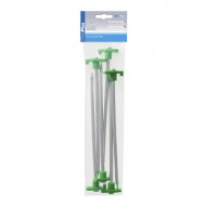 Set 6 buc Tarus pentru cort cu carlig plastic reflectorizant 25 cm