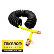 FURTUN AER NEGRU CU MANSOANE GALBENE M16 - 7.5M