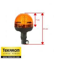 Girofar LED cu efect de rotatie sau stroboscopic si suport tubular
