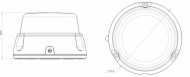 Girofar LED cu suport magnetic 12-24V