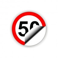 Indicator limitare viteza autocolant 50 km/ora
