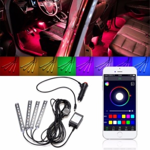 Kit interior LED SMD RGB BLUETOOTH