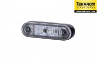 Lampa pozitie ovala alba HORPOL