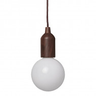 Lampa retro XL din lemn cu cablu 90cm