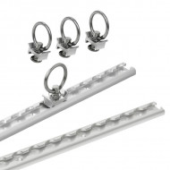 Set 2 Sine ancorare aluminiu 60 cm cu carlige