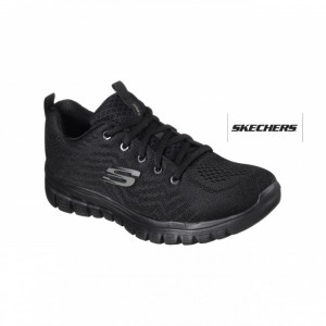 Pantofi dama Skechers Get Connected 12615 BBK negru