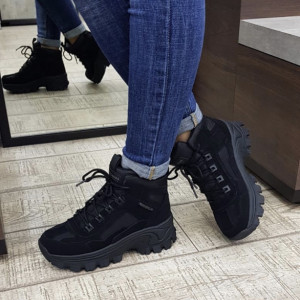 Ghete dama Skechers 155260 BBK