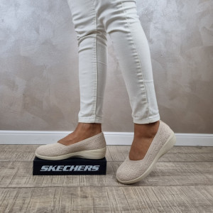 Pantofi dama sport Skechers Stretch Fit 158564 NAT