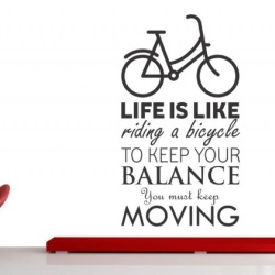 Life is like riding a bicycle