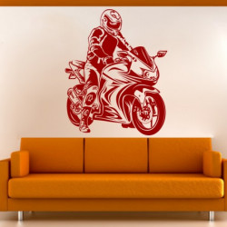 Sticker De Perete Motociclist
