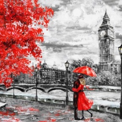 Zi ploioasa la Londra