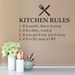 Sticker De Perete Kitchen Rules