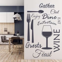Sticker Wine Dine Kitchen