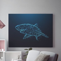 Tablou Canvas Cyber shark