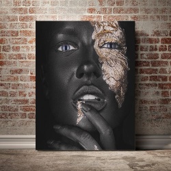 Tablou Canvas Golden Patches 1