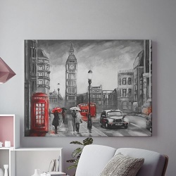 Tablou Canvas Rainy day in London