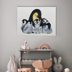 Tablou Copii - Pingu Family