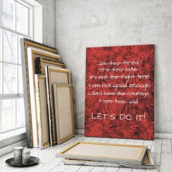 Tablou motivational - Let's do it!