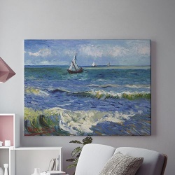 Tablou Canvas Barca cu panze pictura