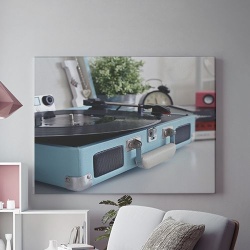 Tablou Canvas Pick-up in a blue box