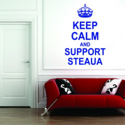 Sticker De Perete Keep Calm And Support Steaua