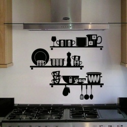 Sticker De Perete Raft Bucatarie 02
