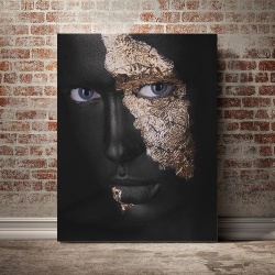 Tablou Canvas Golden patches 3