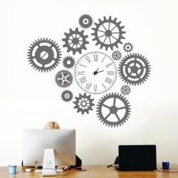 Sticker De Perete Ceas Decorativ Cu Rotite