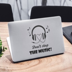 Sticker laptop - Don't stop the Music