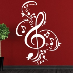 Sticker Muzical Cheia Sol