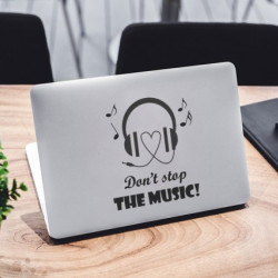 Sticker Pentru Laptop - Don't Stop The Music