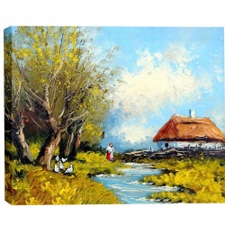 Tablou Canvas Cu Gastele La Rau