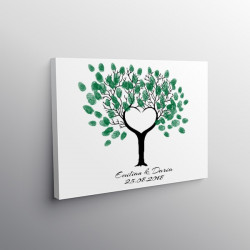 Tablou Canvas Finger Print Tree Royal
