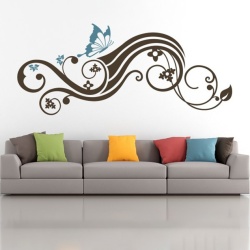 Abstract floral cu fluture 01
