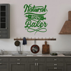Sticker Bucatarie - Natural born baker