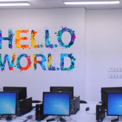 Sticker De Perete Hello World