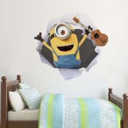 Sticker De Perete Vizita Unui Minion 3d