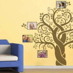 Sticker - Cires abstract cu poze