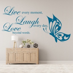 Sticker de Perete Live Laugh Love