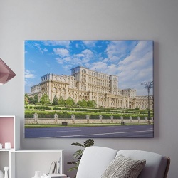 Tablou Canvas Casa poporului ziua